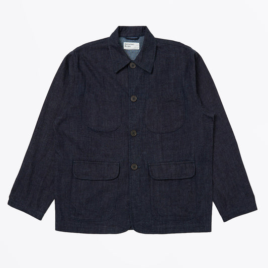 Labour Jacket Brushed Denim - Indigo