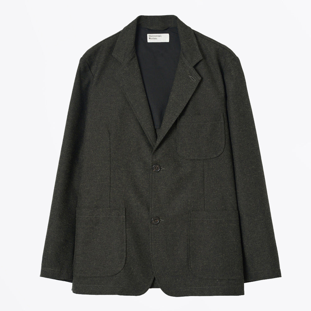 Universal Recycled IT Tweed Two Button Jacket - Olive