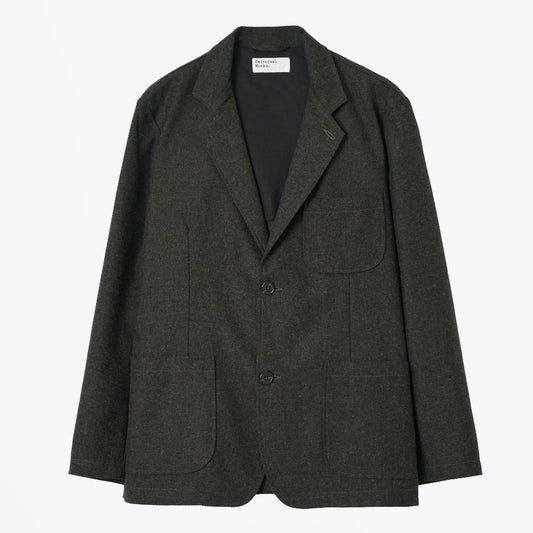 Recycled IT Tweed Two Button Jacket - Olive