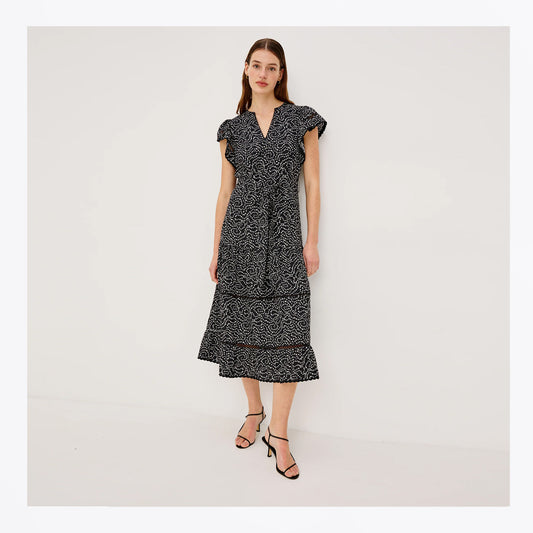 Gia Dress - Mini Chain Daisies