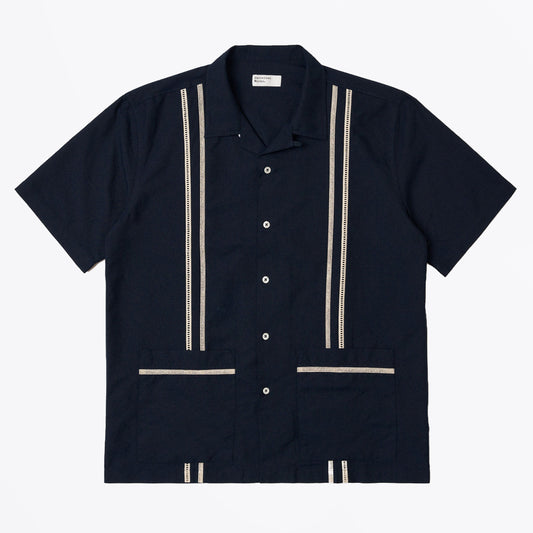 Classic Oxford Tropicana Shirt - Navy