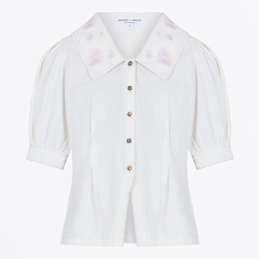 Cassie Top - White Embroidery
