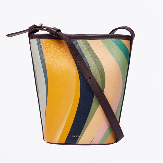 Leather Swirl Bucket Bag - G Swirl