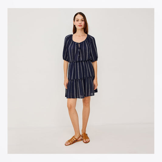 Saba Dress - Marina Stripe