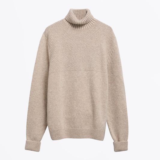Northcliffe Submariner Rollneck Jumper - Fog