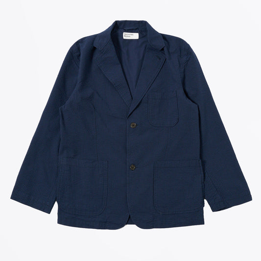 Derby Stripe Two Button Jacket - Navy