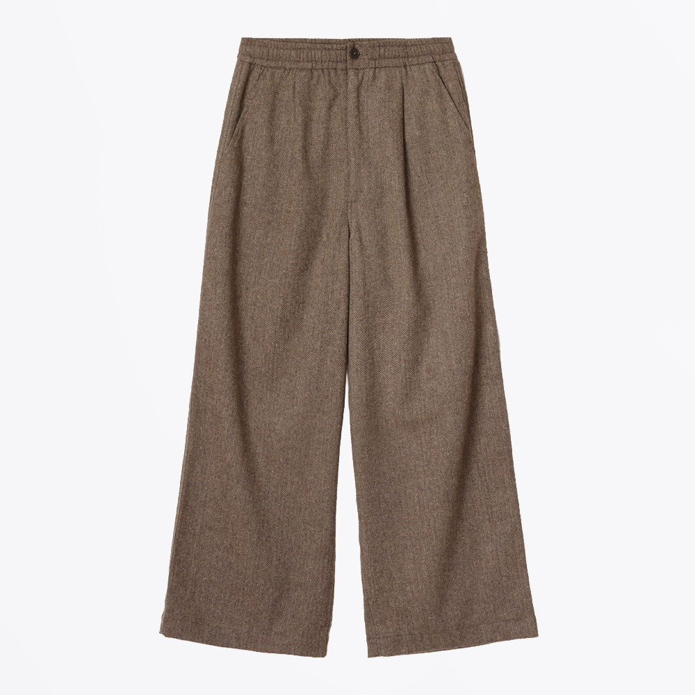 Universal Wool Herringbone Gillespie Pant - Brown