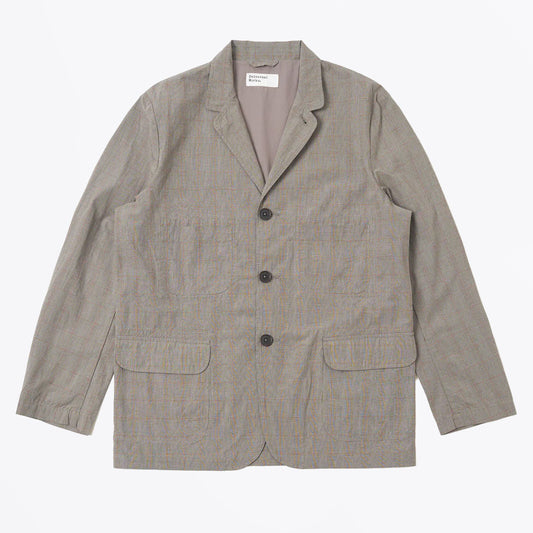 Wales Glen Check Barra Jacket - Grey Brown