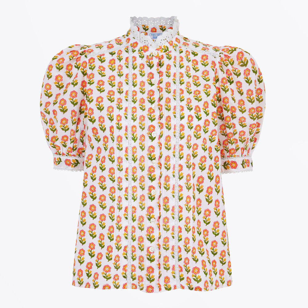 Pink Vera Blouse - Pink Floret
