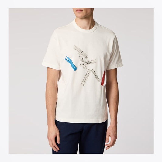 Regular Fit Pegs T-Shirt - Off White