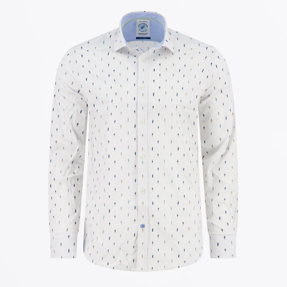 A Fred's Art Gallery Van Gogh Pattern Shirt - Sand