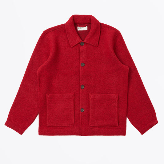 Rams Jacket Wool Fleece - Red