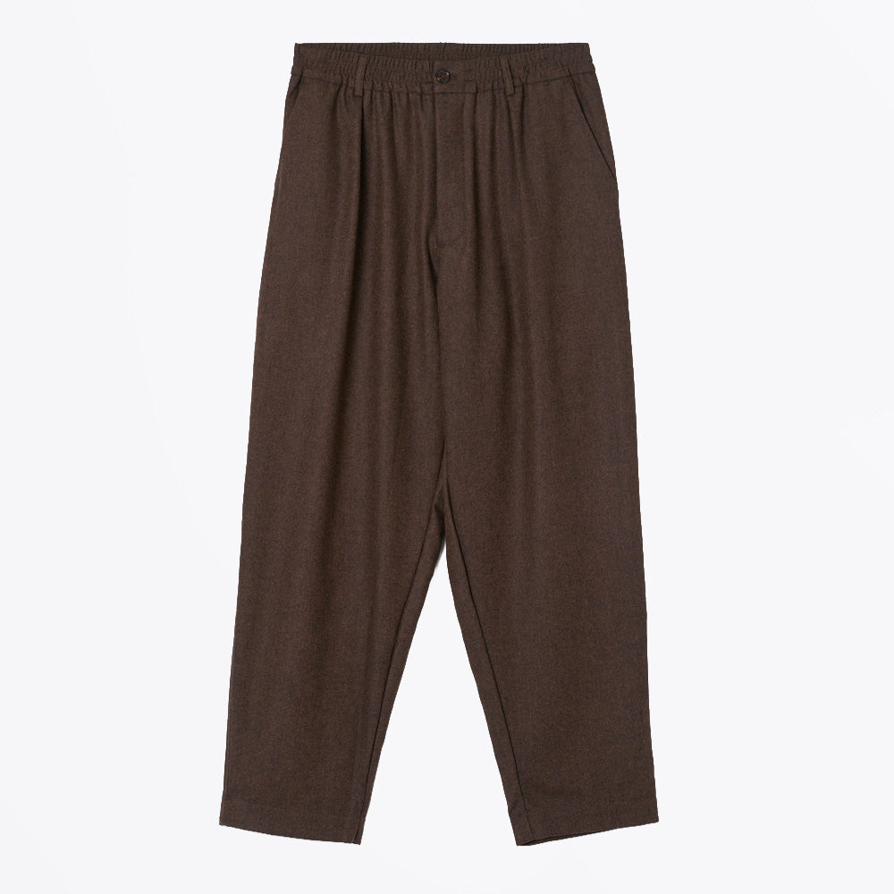 Universal Recycled IT Tweed Pleated Track Pant - Brown