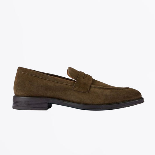 Pierce Suede Loafers - Olive Green