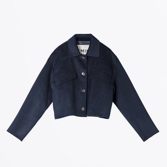 Cashmere Wool Jacket - Navy