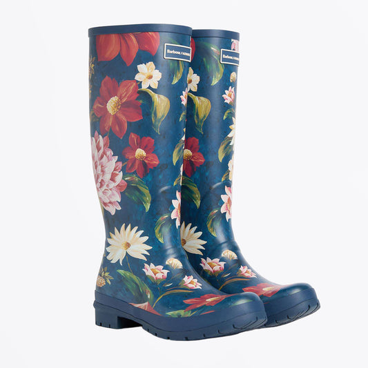 Wild Flower Welly - Navy Wildflower