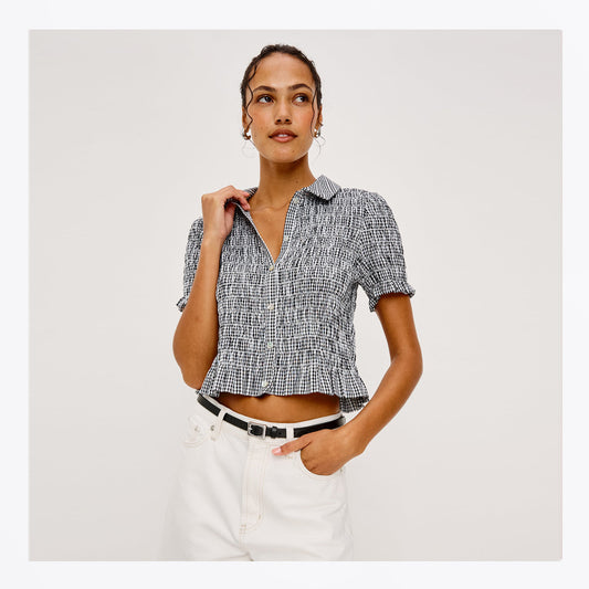 Alton Shirt - Black Gingham