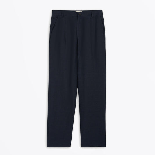 Morton Pleated Trousers Silman - Navy
