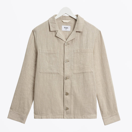 Aldred Overshirt Cotton Linen - Natural