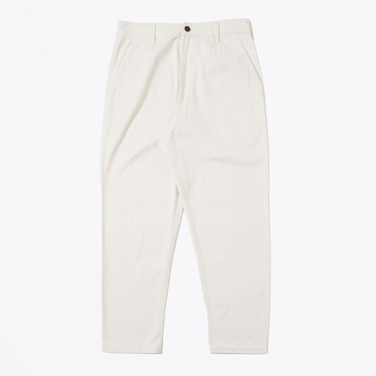 Slub Drill Dizzy Trouser - Ecru