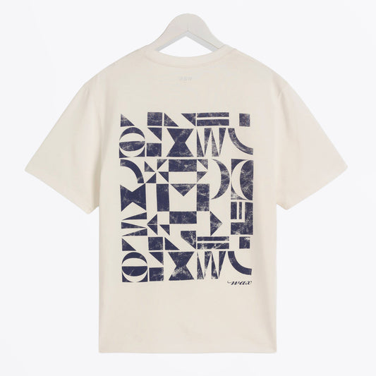 Dean Geo Repeat T-Shirt - Off White