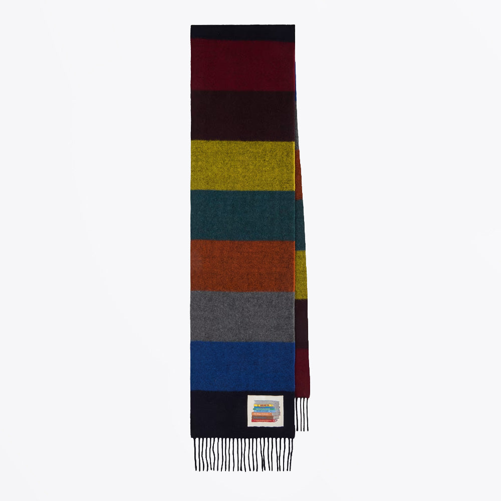 Paul Block Stripe Wool Scarf - Multicolour