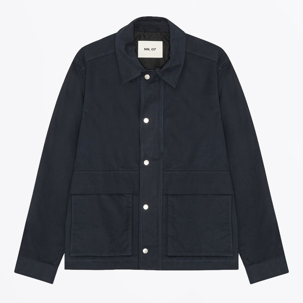 NN07 Paulo Organic Cotton Jacket - Navy Blue