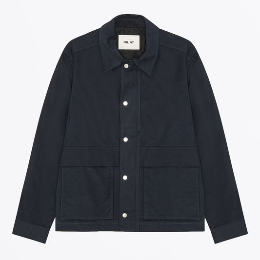 Paulo Organic Cotton Jacket - Navy Blue