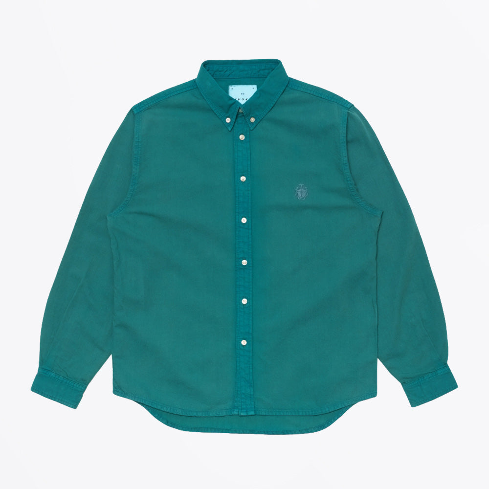 Edwin Arlo Shirt LS - Blue- Mediterranea Overdyed
