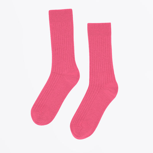 Merino Wool Blend Socks - Bubblegum Pink