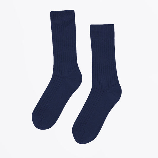 Merino Wool Blend Socks - Marine Blue