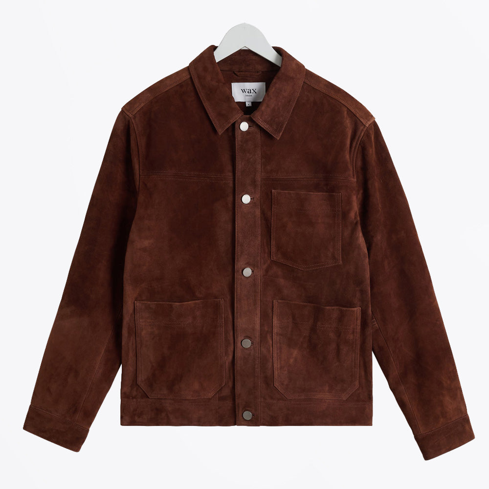 Wax Robin Chore Jacket Suede - Brown