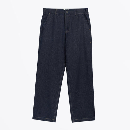 Straight Leg Utility Trousers Westall Denim - Indigo