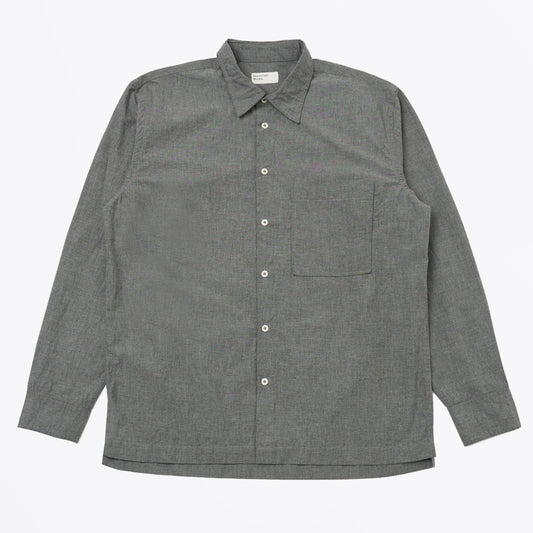 Lucky Shirt Organic Chambray- Charcoal