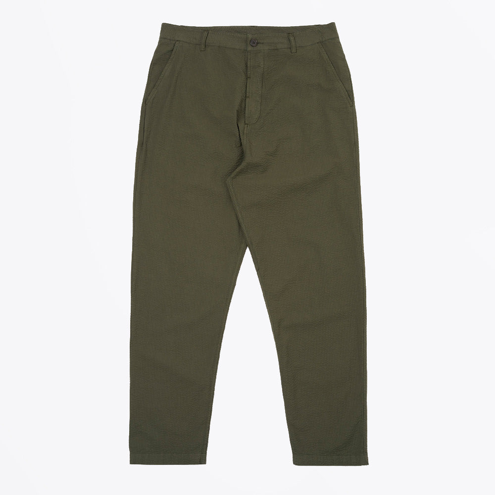Merida Seersucker Military Chino - Olive