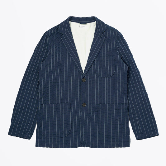 Chester Stripe Two Button Jacket - Navy