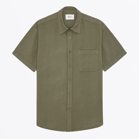 Deon - Drapey Viscose Blend Shirt - Capers