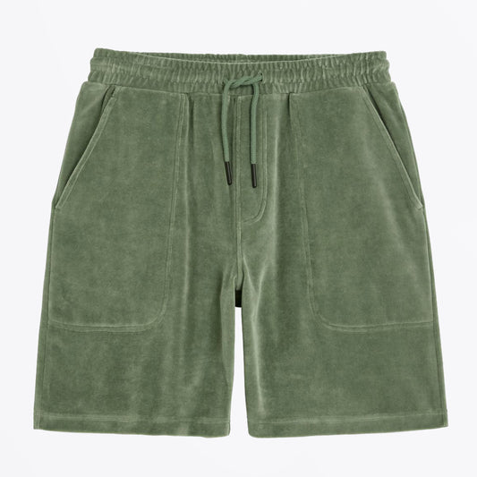 Nicola Velour Shorts - Green