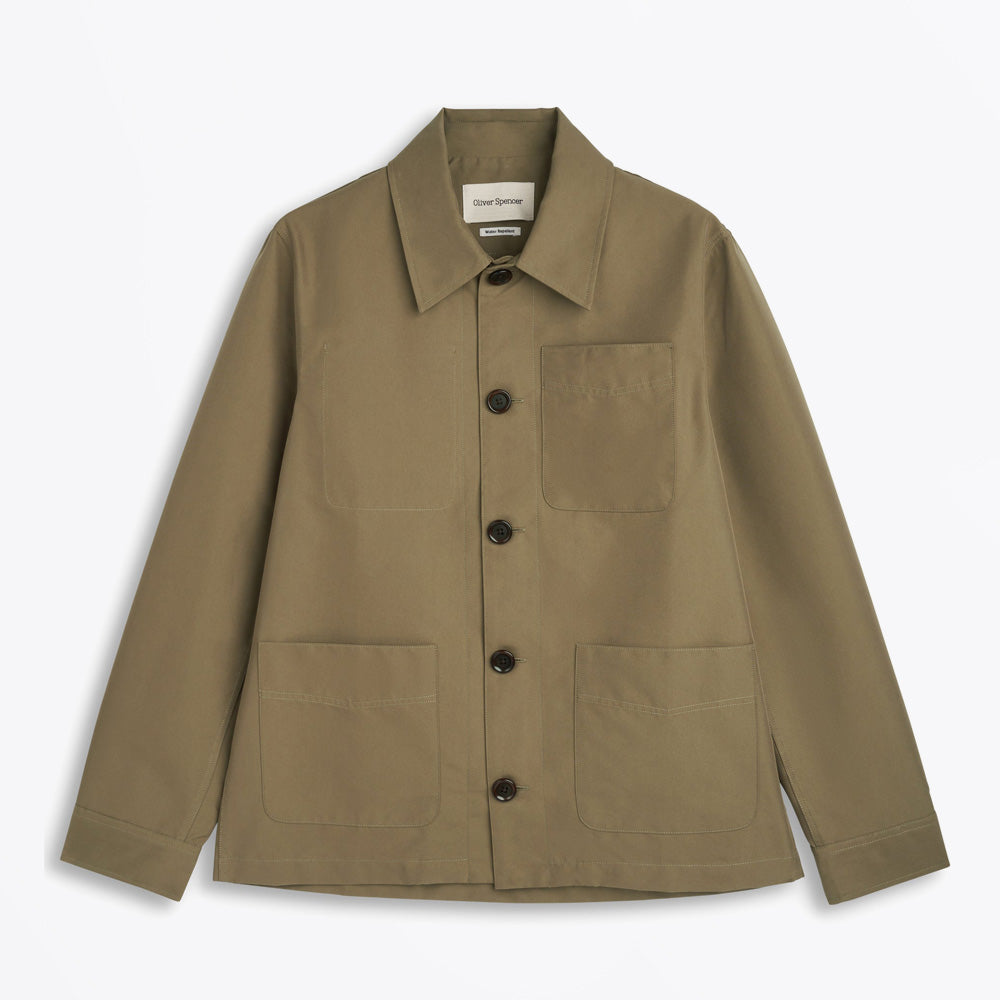 Oliver Kennard Water Repellant Jacket Marling - Khaki