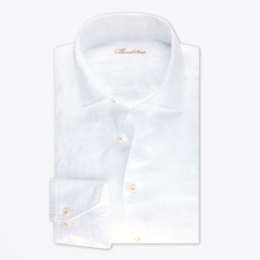 Regular Linen Shirt - White