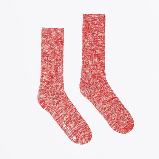 Slub Sock - Red
