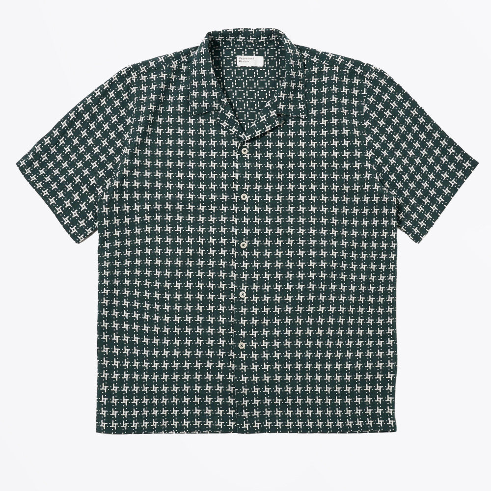 Universal Rhodes and Cotton Road Shirt - Green/White