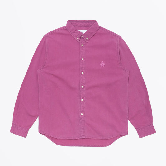 Arlo Shirt LS - Blue - Red Plum Overdyed