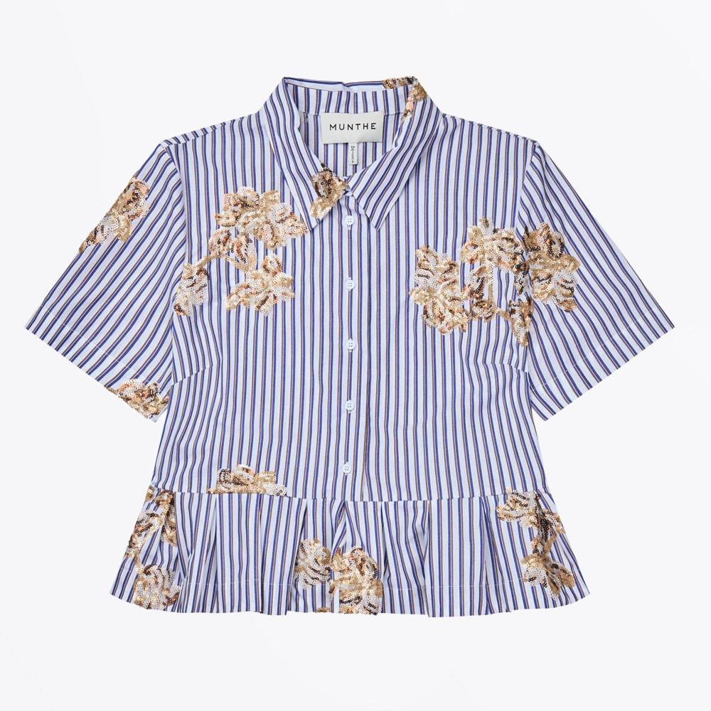 Munthe Nuriana Top - Stripe White