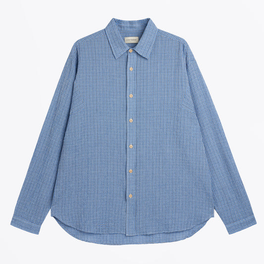 Garrison Long Sleeve Shirt (Loose Fit) Byrne - Blue