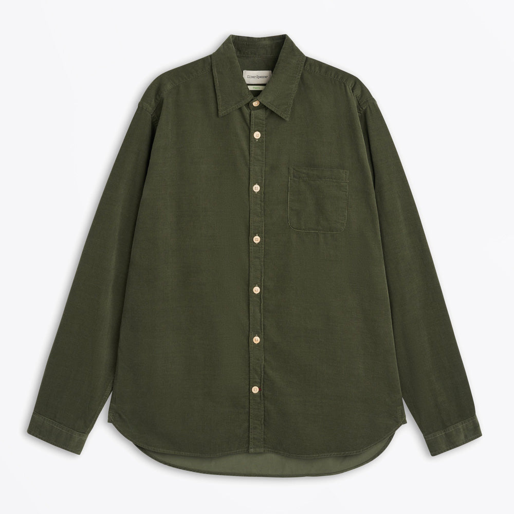 Oliver New York Special Shirt Mersey Cord - Green