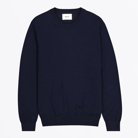 Ted Lightweight Merino Wool Sweater - Navy Blue