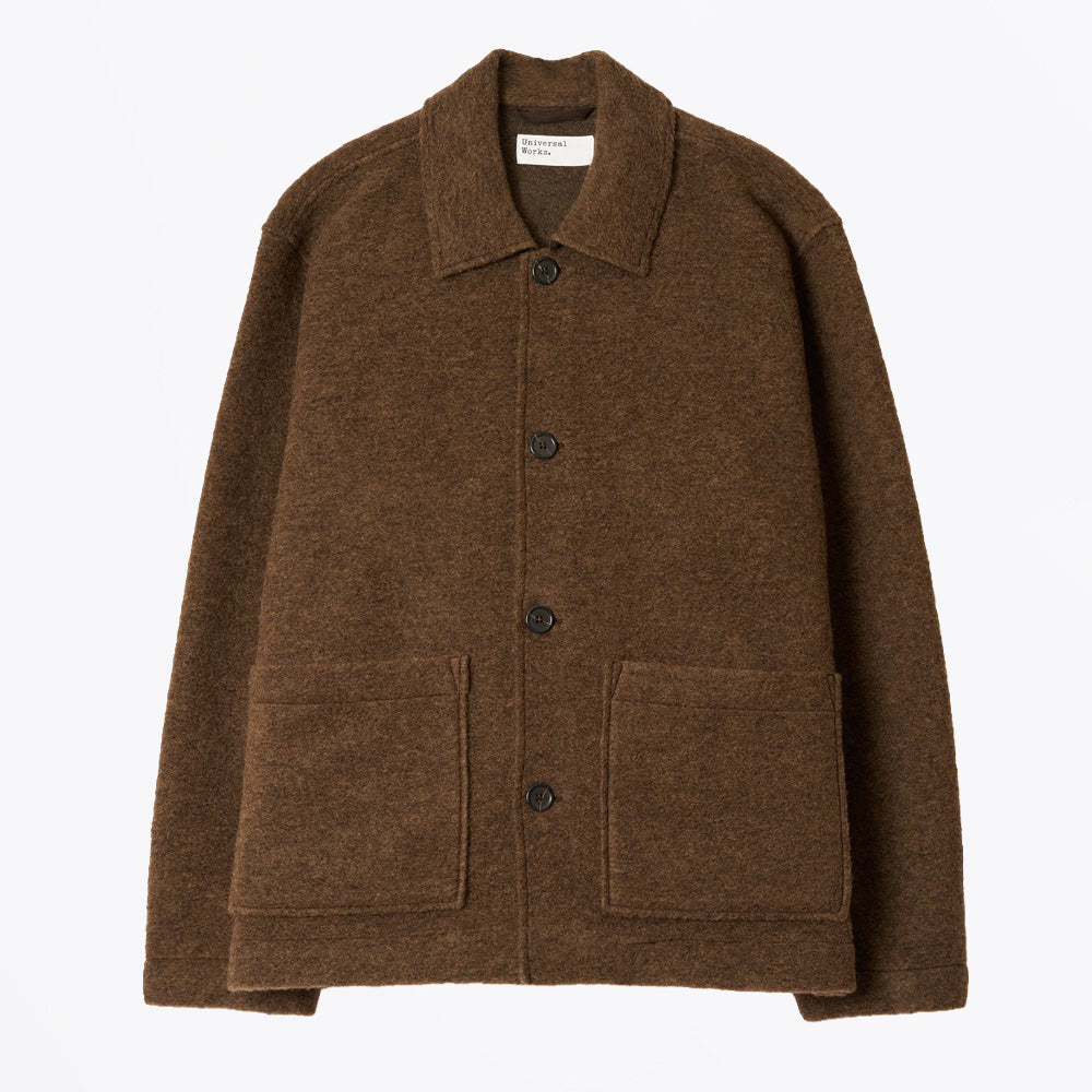 Universal Wool Fleece Rams Jacket - Brown Marl