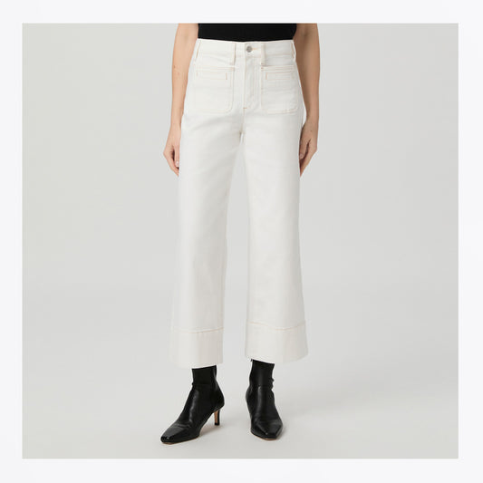 Anessa Ankle Wide Leg Jeans - Toasted Ecru