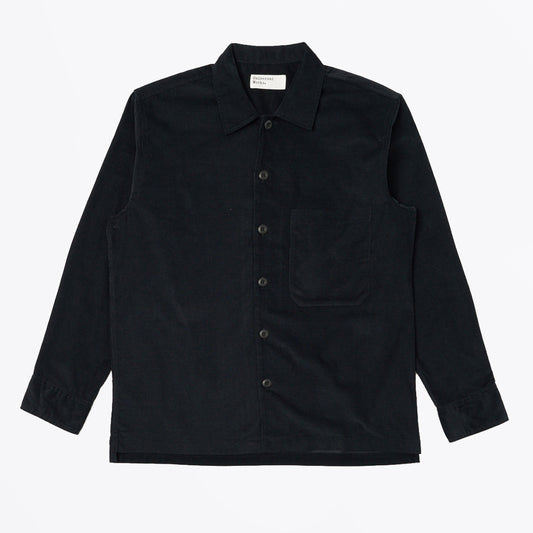 Fatigue Shirt Organic Fine Cord - Black